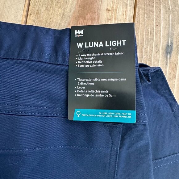 NWT Helly Hansen Luna Light Construction Pants Navy Blue 12 NEW 33/30 - Picture 4 of 10